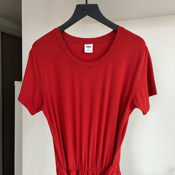 Smash+Tess Rebecca new Wrap Midi in Brick Tie Front Stretch Casual Dress Size XS - Picture 4 of 13